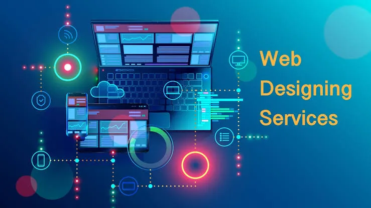 Split screen showing a sleek custom website design on one side and a complex data dashboard web application on the other.
