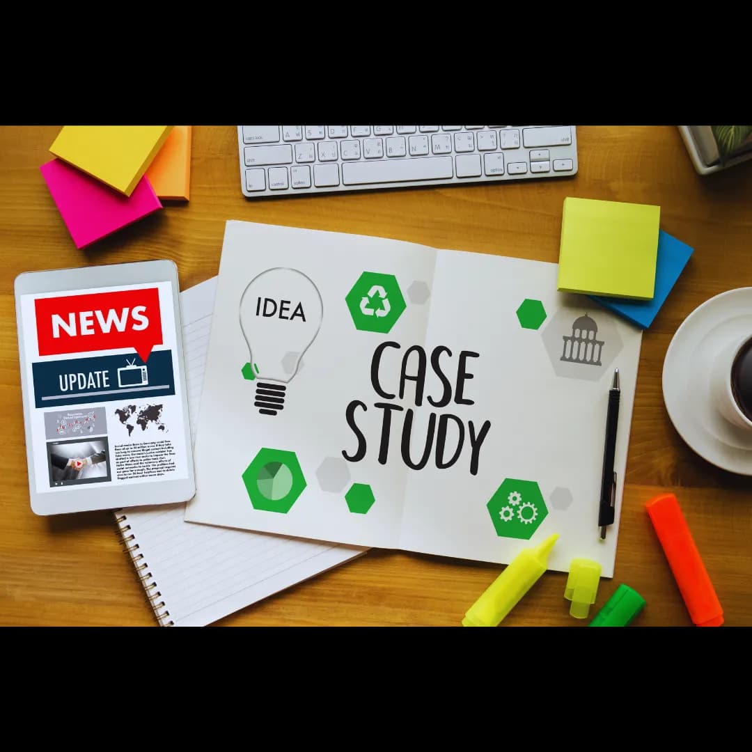 Professionally designed cover of a compelling case study featuring client logos and impactful results.