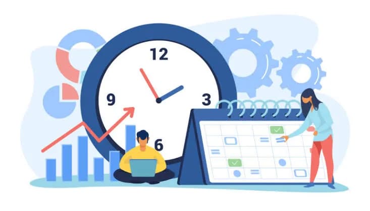 Clean interface of a social media scheduling platform showing a content calendar populated with future posts.